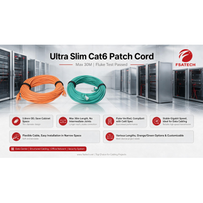 Ultra Slim Cat6 patch cord